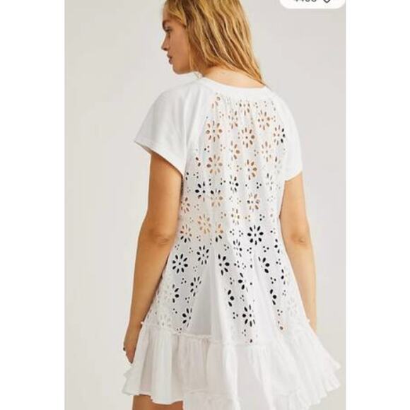 Free People White Eyelet Dress - Picture 3 of 11
